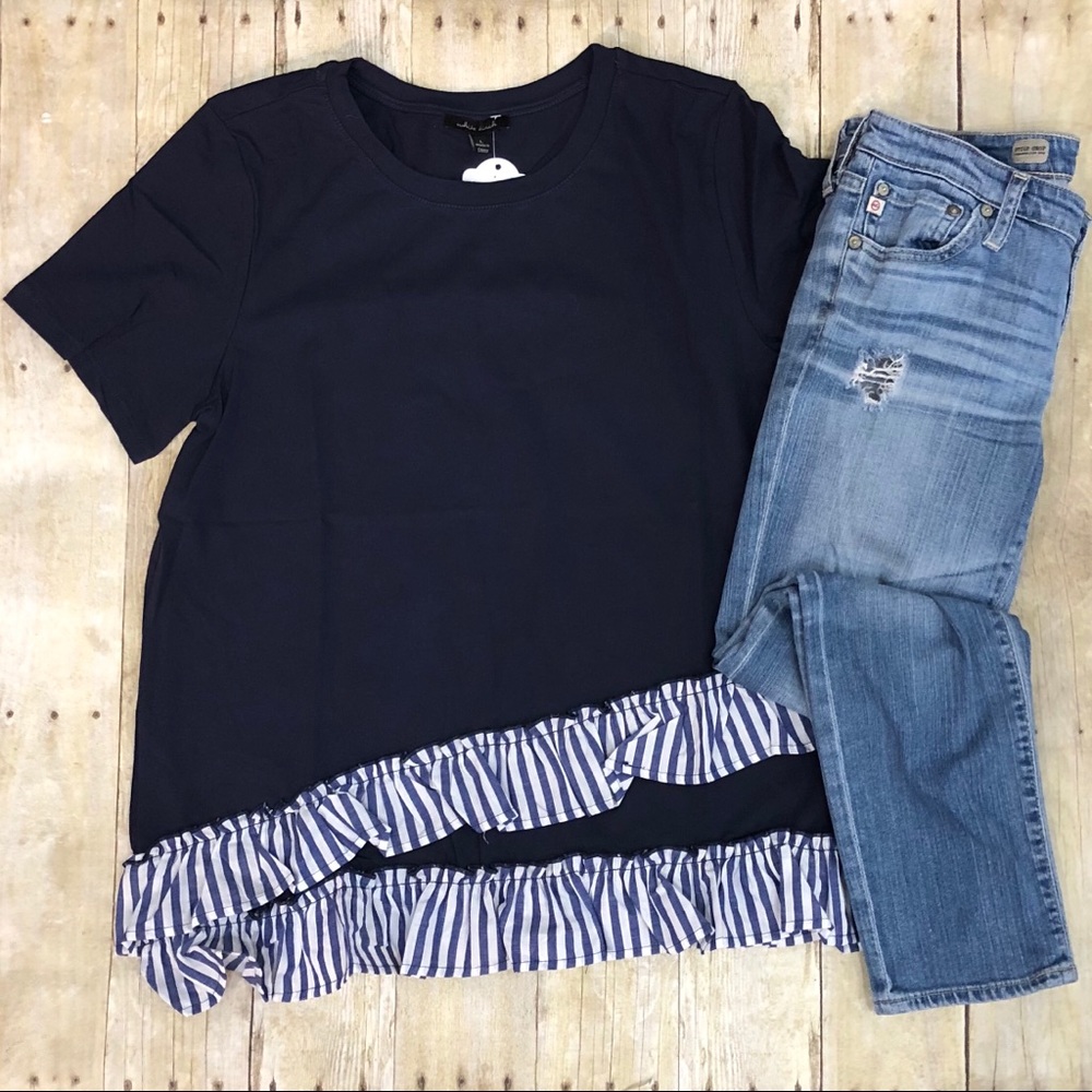 Boutique Pin Stripe Tee - Picture 3 of 4